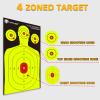 Atflbox 50 Pack 17X25 inch Silhouette Paper Target and 50 Pack 17X25 inch Battle Shooting Range Paper Target view 4