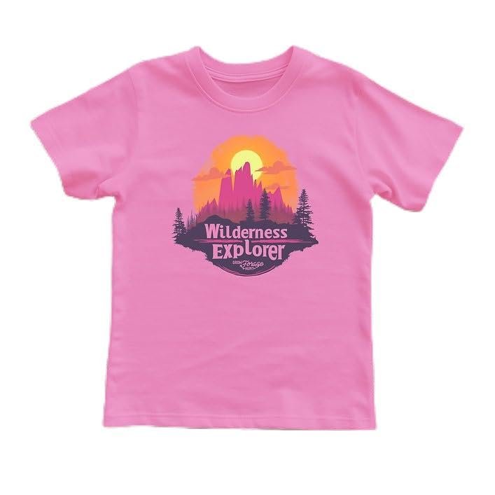 Girls, Wilderness Explorer Sunset, Pink T-Shirt