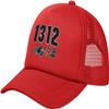 ACAB 1312 Baseball Cap Canvas Mesh-Back Cap Black view 1