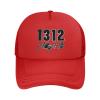 ACAB 1312 Baseball Cap Canvas Mesh-Back Cap Black view 3