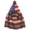 SCEVOLMAR 75th Ranger Regiment Hooded Cloak Party Costume Decoration Hooded Robe Cloak Black view 1