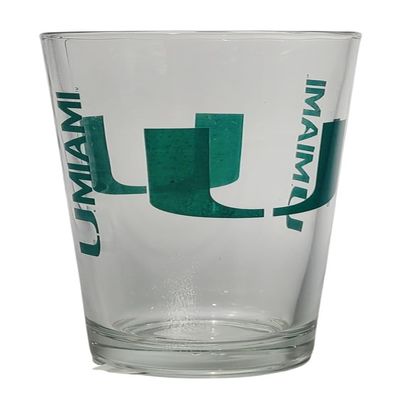 Logo Brands NCAA Game Day 16oz Pint Glass (Miami Hurricanes)