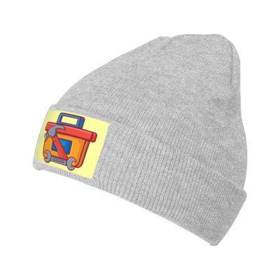 ZKLCRYTR Toolbox Beanie Hat Acrylic Knit Warm Winter Hats for Women Men Skull Cap Gray