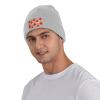 ZKLCRYTR Table Lamp Seamless Pattern Beanie Hat Acrylic Knit Warm Winter Hats for Women Men Skull Cap Gray view 2