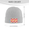 ZKLCRYTR Table Lamp Seamless Pattern Beanie Hat Acrylic Knit Warm Winter Hats for Women Men Skull Cap Gray view 4
