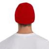 St. Patrick's Day Pug Head Beanie Hat Acrylic Knit Warm Winter Hats for Women Men Skull Cap Red view 3