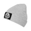 Casual and Urban Vintage Stamp Prints Beanie Hat Acrylic Knit Warm Winter Hats for Women Men Skull Cap Gray