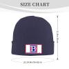 ZKLCRYTR Benton City Ar Flag Beanie Hat Acrylic Knit Warm Winter Hats for Women Men Skull Cap Navy Blue view 4