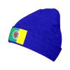 ZKLCRYTR Beloit Flag Beanie Hat Acrylic Knit Warm Winter Hats for Women Men Skull Cap Blue view 1