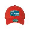 Sun Hat Winter Hat Legacy Personalized Custom Comfort Unisex Relaxed Twill Dad Hat Personalized Custom Comfort Hat Mandarin Orange view 1
