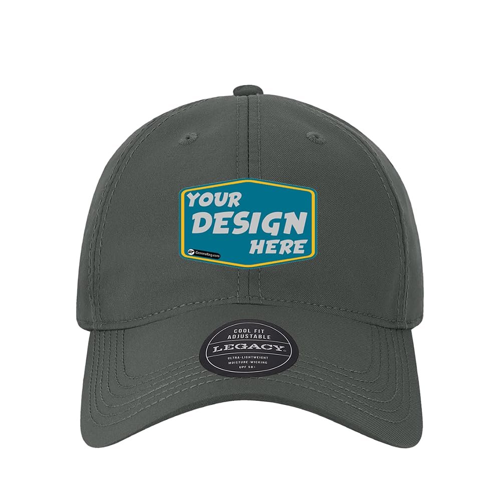 Legacy Personalized Custom Comfort Unisex Cool Fit Adjustable Cap Gift for Moms Dark Grey