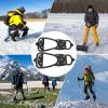 Alomejor Rubber Thermoplastic Elastomer Crampons with 8 Teeth Ice Shoe Grips Traction Cleats for Walking Jogging Hiking Climbing (M) view 4