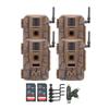 MUDDY Mitigator Cellular 24MP Imaging Trail Camera Bundle with Trail Camera Holder, SDHC UHS-I Memory Card, and High Speed Card Reader (4-Pack) view 1
