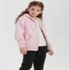 Rousytn Unisex Boys Girls Sherpa Lined Fleece Jacket Hoodie Kids Warm Winter Zip Up Hooded Sweatshirt Jackets Coat 4-15Y(Pink-XL) view 2