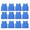 12 pcs Soccer Pinnies Basketball Jersey Team Practice Vests Nylon Mesh Scrimmage for Sports Adults Youth Scrimmage Vests (Dark Blue) view 1