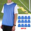 12 pcs Soccer Pinnies Basketball Jersey Team Practice Vests Nylon Mesh Scrimmage for Sports Adults Youth Scrimmage Vests (Dark Blue) view 2