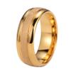 WCB1FPu 6/8mm Tungsten Rings for Men Women Electroplating 18K Gold Wedding/Birthday Ring Sizes 6-15 (10) view 1