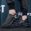 DLWKIPV Men Running Shoes Men's Tennis Shoes Lightweight Breathable Fashion Sneakers Non Slip Workout Gym Shoe for Running Black Size US 6.5 view 2