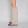 GRABAGECAN Womens Furry Party Costume Faux Furs Fuzzy Long Cuffs Leg Warmers/Boot Sleeves/Boot Covers Gifts view 4