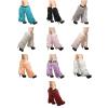 GRABAGECAN Plush Leg Warmers for Women Soft Furry Boot Toppers Ribbed Elastic Top Fuzzy Leg Covers Winter Accessory Party Costume view 4