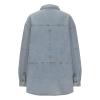 XUNRYAN Fall 2024 Women's Denim Pullover Casual Button V Neck Blouse Loose Fit Long Sleeve Shirts Jean Jacket w Pocket Fashion Clothes view 4