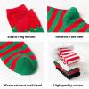 GRABAGECAN Festival Christmas Elves Boot Striped Thigh High Stockings for Women Holiday Cosplay Costume Over the Knee Long Socks view 3