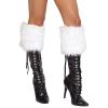 GRABAGECAN Women Furs Leg Warmer Winter Furry Long Boot Cuffs Fuzzy Party Costume for Holiday Festival Performances Play view 1