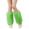 GRABAGECAN Plush Leg Warmers for Women Fuzzy Boot Covers Cuff Solid Color Furry Leg Sleeve for Winter Fashion and Costume Parties view 1