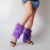 GRABAGECAN Faux Furs Leg Warmers for Womens Winter Warm Furs Boot Cuffs Covers,Cozy,Christmas,Halloween,Party, Cosplay Costume view 3