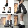 GRABAGECAN Women Furs Leg Warmer Winter Furry Long Boot Cuffs Fuzzy Party Costume for Holiday Festival Performances Play view 2