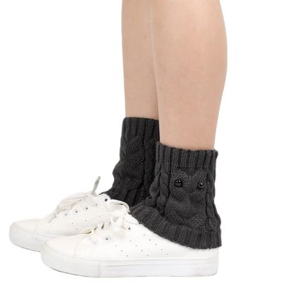 GRABAGECAN Women Winter Cable Knit Leg Warmers Boot Cuff Ankle Socks