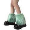 GRABAGECAN Faux Furs Leg Warmer,Warm Soft Cozy Fuzzy Leg Warmer Boot Cuffs for Women Party Costumes Boot Sleeves Boot Covers view 1