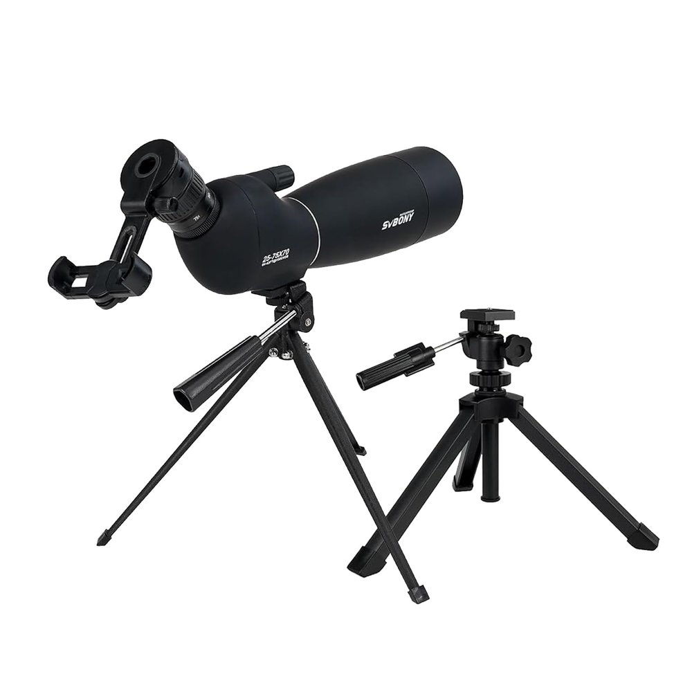 SVBONY SV28 Plus Spotting Scopes Bundle with SV146 Tabletop Tripod