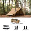 POMOLY Camping Hot Tent Cabin Tent, Chalet 70 Pro Portable WallTent with Stove Jack and Two Poles for 2-3 Person Hiking, Backpacking view 3