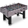 58 Inch Foosball Table Adult Size, Full Size Soccer Game Table with 2 Balls, Leg Levelers & Heavy-Duty Legs, Durable Arcade Football Table for Game Room, Home, Office, Party (58 Inch-Gray) view 1
