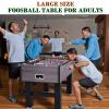 58 Inch Foosball Table Adult Size, Full Size Soccer Game Table with 2 Balls, Leg Levelers & Heavy-Duty Legs, Durable Arcade Football Table for Game Room, Home, Office, Party (58 Inch-Gray) view 2