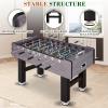 58 Inch Foosball Table Adult Size, Full Size Soccer Game Table with 2 Balls, Leg Levelers & Heavy-Duty Legs, Durable Arcade Football Table for Game Room, Home, Office, Party (58 Inch-Gray) view 3