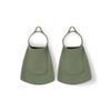 Arena Unisex Adult Comfortable Lightweight Swim Training Fins for Men and Women Silicone Short Blade Flippers Open Heel Design, Sage Green, 11-12 view 1