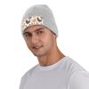 Chicken Pattern Printd Knitted Hat Warm Winter Hats High Elasticity Personalized Knitted Hat Gray view 4