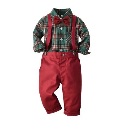 Baby Boy Gentleman Long Sleeves Suit Sets with Pocket Little Boys Clothes Set, 3 Months to 14 Years (Green, 8-9 Years)