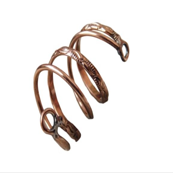 100% Copper finger splint Wrab rings, Arthritis Ring For Handmade ring for men women, Splint Ring for PIP or DIP Joint, Arthritis Copper Ring Ladies Fingers Thumb Jewelry, (5.5)