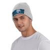 Manatee Animals Cartoon Printd Knitted Hat Warm Winter Hats High Elasticity Personalized Knitted Hat Gray view 4
