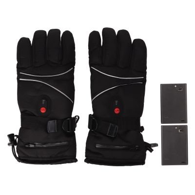 PerGar Heated Gloves, DC 5V Thickened Heated Gloves, 3 Levels Temperature Adjustment Waterproof Electric Heated Gloves, Touch Sensing Electric Heated Gloves for Hiking