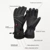 PerGar Heated Gloves, DC 5V Thickened Heated Gloves, 3 Levels Temperature Adjustment Waterproof Electric Heated Gloves, Touch Sensing Electric Heated Gloves for Hiking view 2