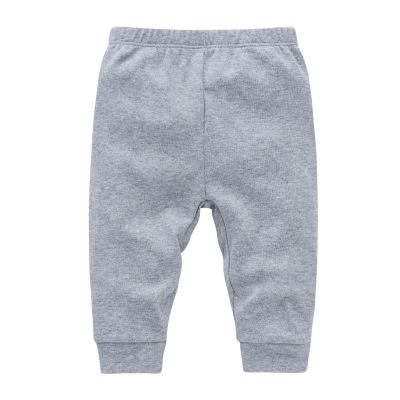Baby Joggers for Boys Girls Baggy Black Sweatpants Solid Pull On Elastic Waist School Pants Casual (Grey, 9-12 Months)