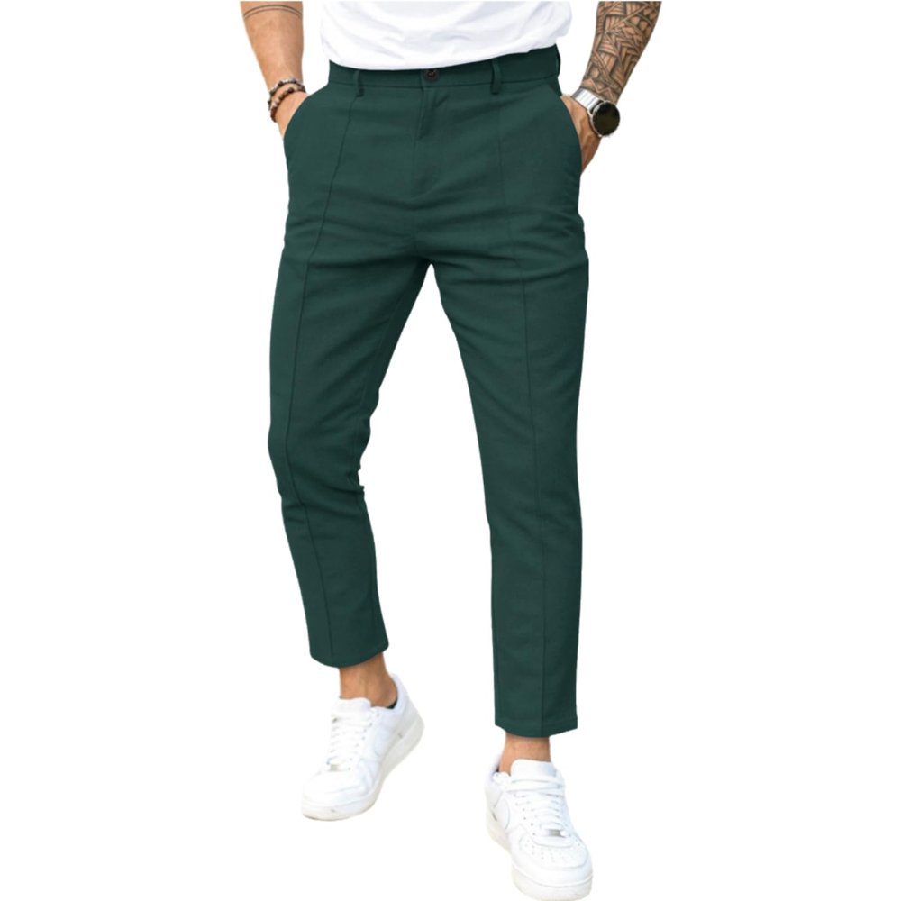 FTEOXLC Men's Suit Pants Business Casual Pants Dress Pants Straight Leg Suit Pants Men's Pants Casual Men's Pants Blackish Green