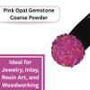Crushed Pink Opal Gemstone Coarse Powder All Size Premium Inlay Material Woodwork Inlay Welo Fire Opal Ring Inlay Opal Arts and Crafts Inlay (1 Gram (5 Carat), 0.5 to 1 MM) view 4