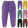 Betadog Toddler Girls Pants Sweatpants Toddler Boy Sweatpants Toddler and Boys Fleece Lined Sweatpants Elastic WaistClosure, (Black, 9-10 Years) view 1