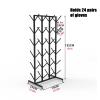 6 Tier Boxing Glove Storage Rack, Gym Large Capacity Glove Hanging Holder Heavy Duty Metal Double Sided Glove Drying Rack with Wheels for Kickboxing view 2