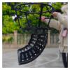 ZAVEIL 360 Rotatable Basketball Hoop Return Attament, Hanging Black Shooting Practice Accessories, for Park/Playground/Gymnasium, with Detaable Hook, PP Plastic view 1